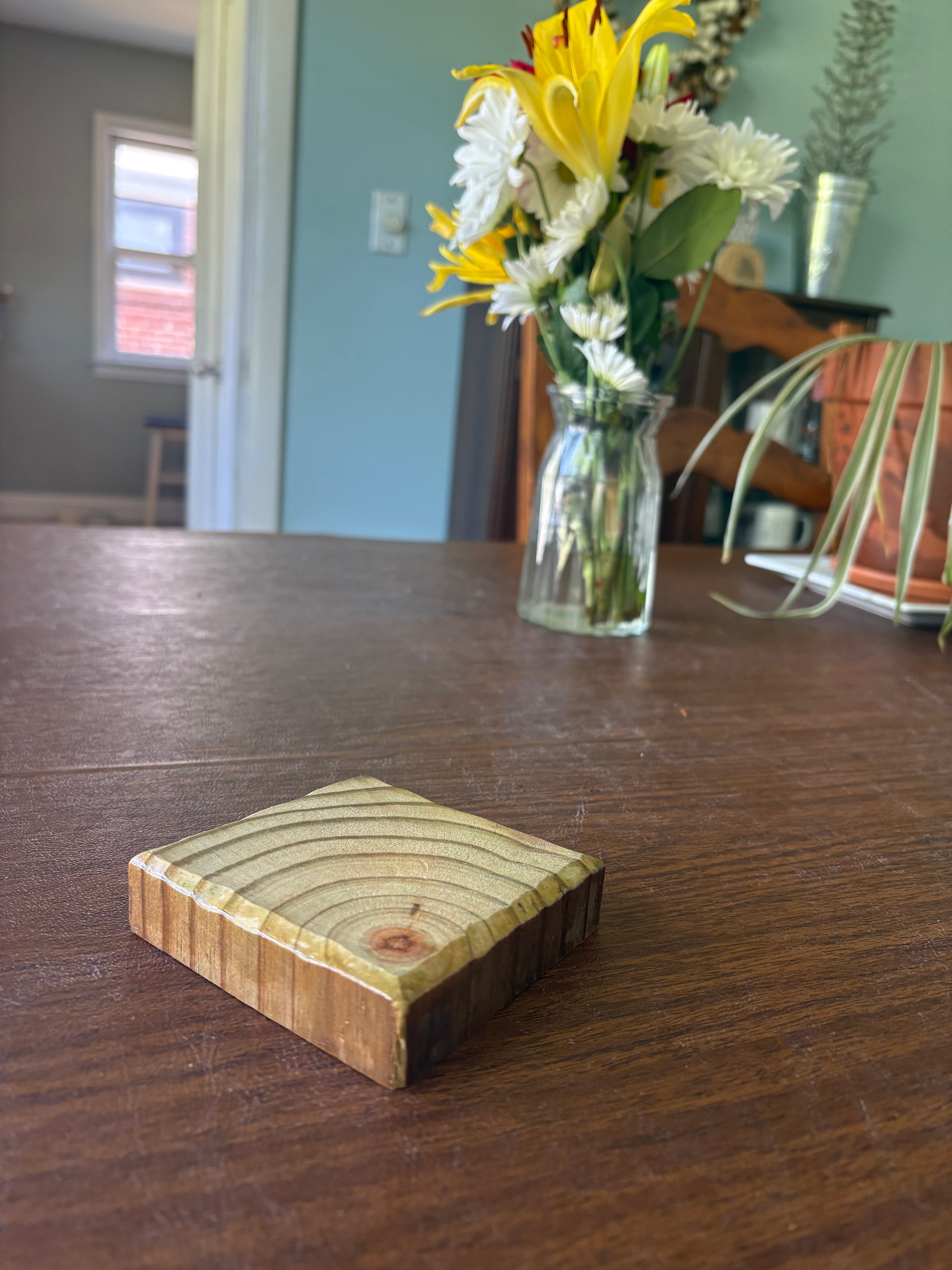 3 pack of rustic cedar coasters
